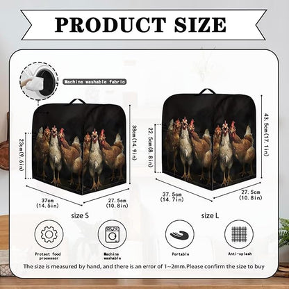 Funny Rooster 3D Print Stand Mixer Covers Kitchen Aid Mixer Cover Mixer Dust - Image 6
