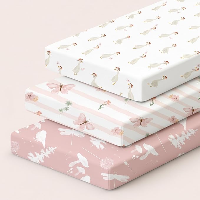 Bedside Sleeper Bassinet Fitted Sheets 20 x 33, 3 Pack Baby Delight Beside Me - Image 7