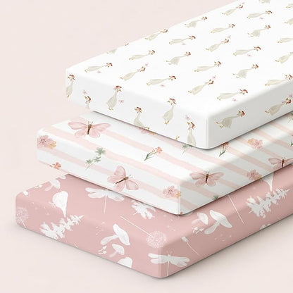 Bedside Sleeper Bassinet Fitted Sheets 20 x 33, 3 Pack Baby Delight Beside Me - Image 7