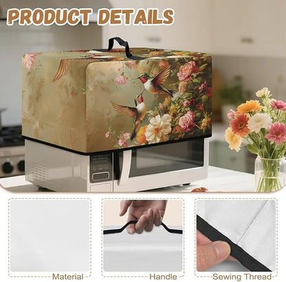 Microwave Oven Dust Cover, Hummingbird Polyester Waterproof Microwave Dust - Image 7