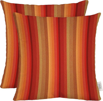 RSH DECOR: Sunbrella Square Throw Pillows Set of 2 | 24" x 24" | Water and by RSHDECOR