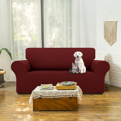 LURKA Stretch Loveseat Sofa Slipcovers 1 Piece Couch Covers - Image 2