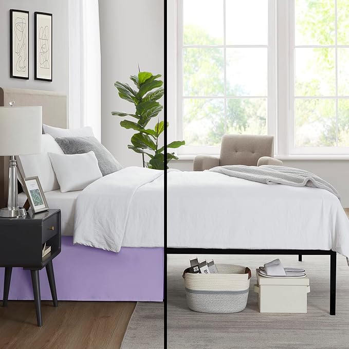 Nestl Lavender Twin Bed Skirt - Image 6