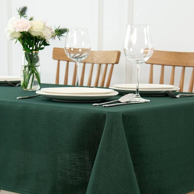maxmill Christmas Tablecloth Stain Resistant Waterproof Wrinkle Resistant - Image 2