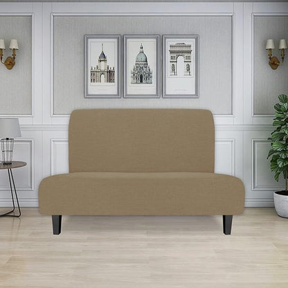 Easy-Going Stretch Futon Slipcover Armless Futon Bed Cover Furniture Protector - Image 2