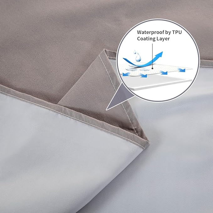 WenBags Waterproof Bed Sheet Flat Sheets Lightweight, 70*90 Inches Queen Size - Image 2