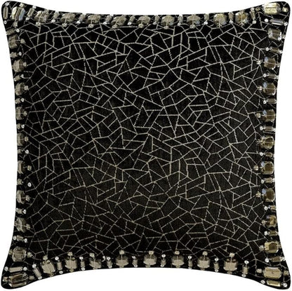 The HomeCentric King/Queen/Twin Black Decorative Twin 53"x18" Bed Runner - Image 5