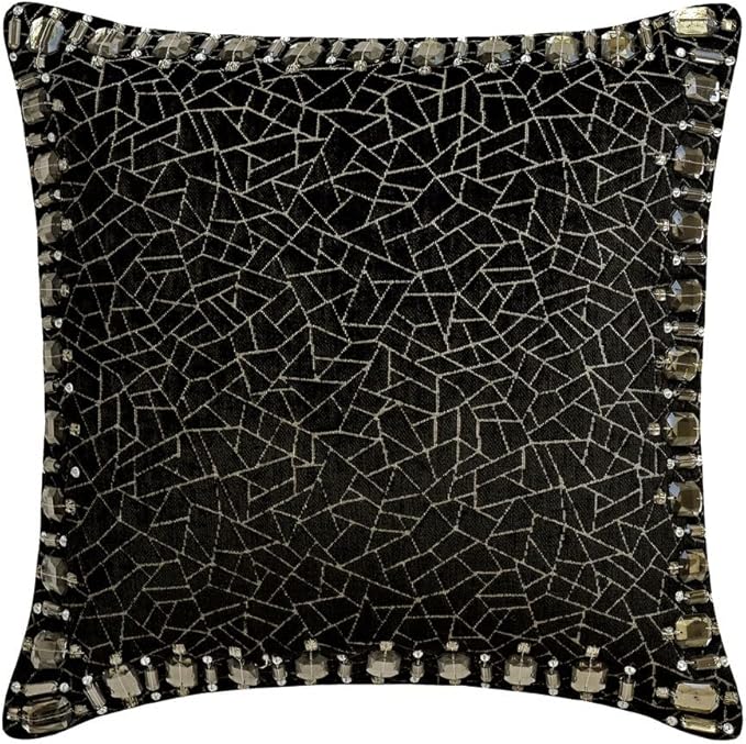 The HomeCentric King/Queen/Twin Black Decorative CA King 86"x18" Bed Runner - Image 5