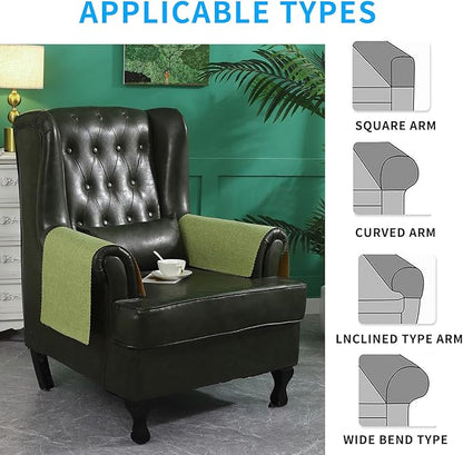Sofa Arm Cover, Non Slip Couch Arm Cover Washable Recliner Chair Armrest Covers - Image 5
