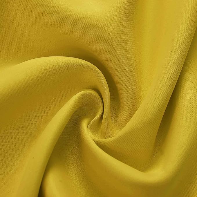 Valances for Window Yellow Rod Pocket Valances Light Reducing Valance Curtains - Image 7