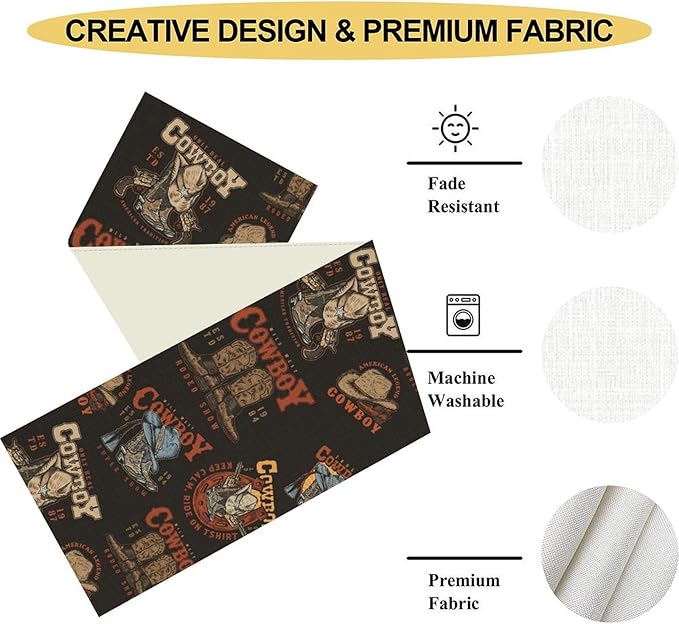 Western Cowboy Table Runner - Image 5