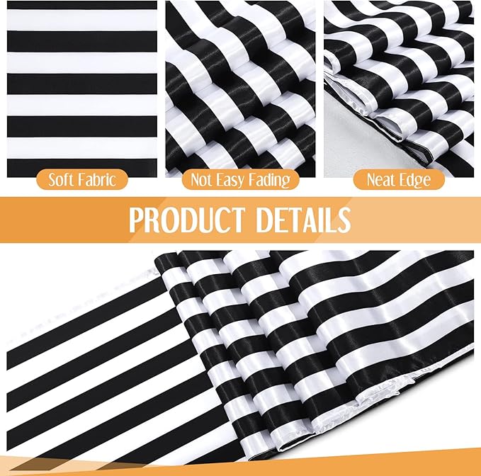 Striped Table Runner Polyester Decor Striped Design Modern Table Runner Elegant - Image 3