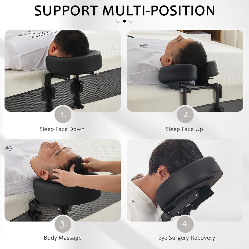 Massage headrest for Bed,Massage Table Face Cradle for Bed(Basic Set)