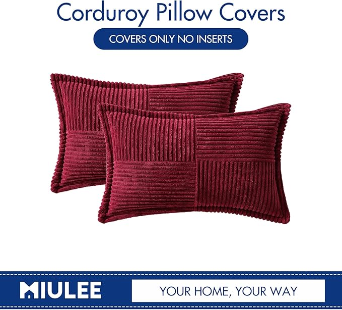 MIULEE Christmas Decorative Lumbar Throw Pillow Covers - Image 7