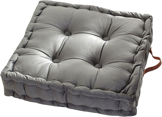 vctops Square Solid Color Velvet Seat Cushion by vctops