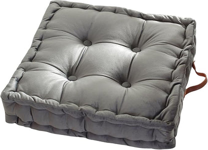 vctops Square Solid Color Velvet Seat Cushion by vctops