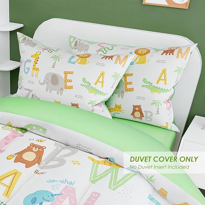 SANDJEST Alphabet Duvet Cover Sets Twin Size - Image 5