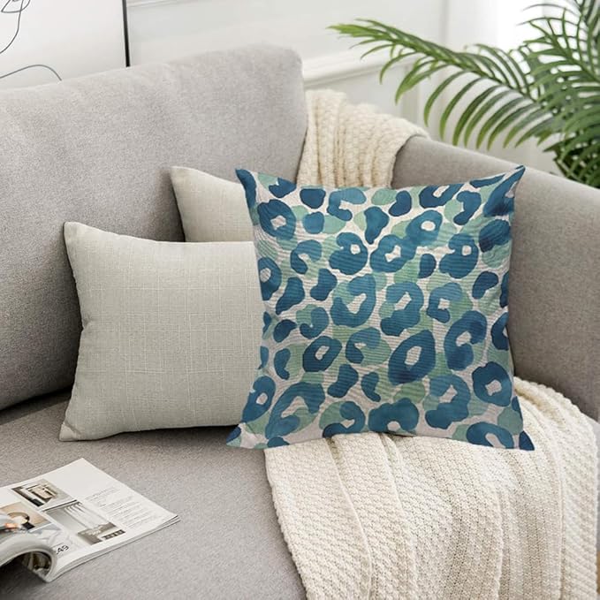 TKS MITLAN Leopard Skin Decorative Pillow Covers Animal Background Watercolor - Image 5