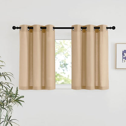 NICETOWN Linen 36 inch Curtains by NICETOWN