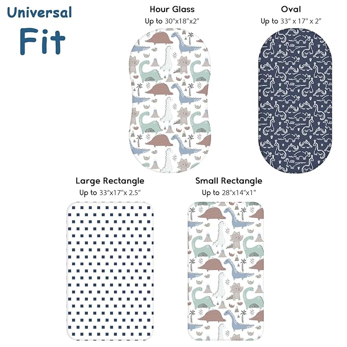 Yoofoss Bassinet Sheets for Baby, Baby Delight, Angelbliss, Soft Breathable - Image 3