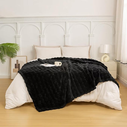 YUSOKI Luxury 3D Bubble Throw Blanket 3.1lb, All Ages, Home Decoration - Image 2