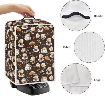 Coffee Maker Covers With Top Handle Folding Coffee Machine Dust Covers - Image 5