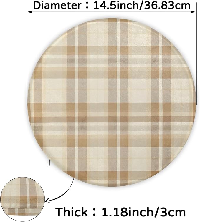 Checkered Foam Padded Seat Cushion - Image 3