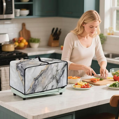 Toaster Oven Dust Cover Washable Fabric Convection Oven Cover Protector - Image 7