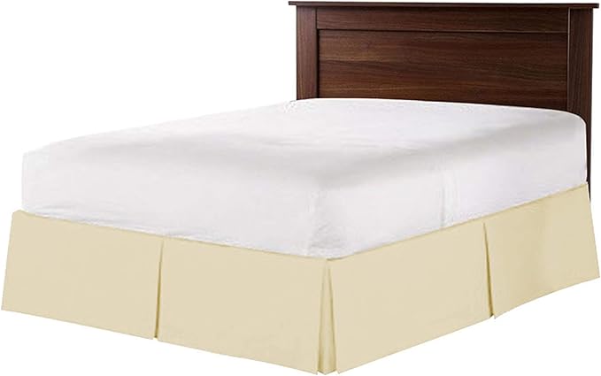 Bed Skirt - 100% Cotton 800 Thread Count Box Pleated Bed Skirt - Luxury Pleated - Image 7