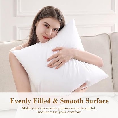 puredown® 12x20 Pillow Inserts, 2 Pack Fluffy Soft Lumbar Pillows Filled - Image 4