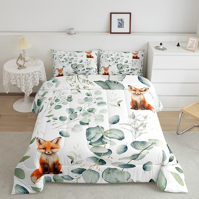 Erosebridal Girls Cartoon Animal Queen Size Comforter Set - Image 2