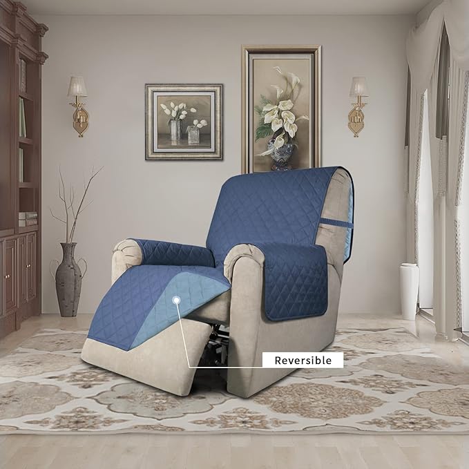 Easy-Going Recliner Chair Slipcover Reversible Sofa Cover Water Resistant Couch - Image 2
