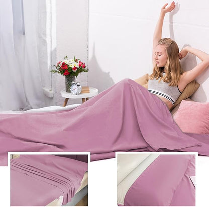 Sleeping Bag Liner, Travel Sheet & Adult Sleep Sack, Camping Sheets Travel - Image 4