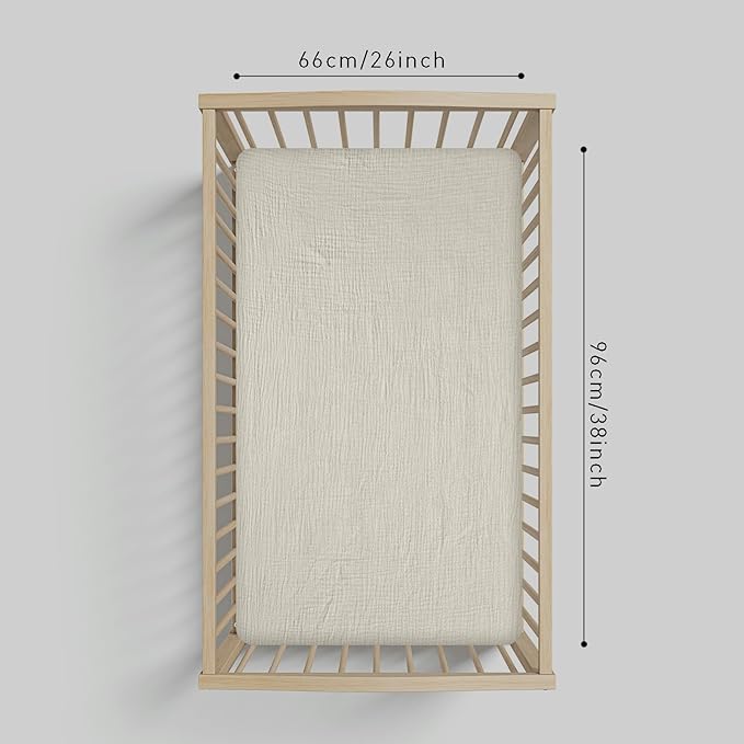 Muslin Mini Crib Sheets, 2 Pack - Image 3