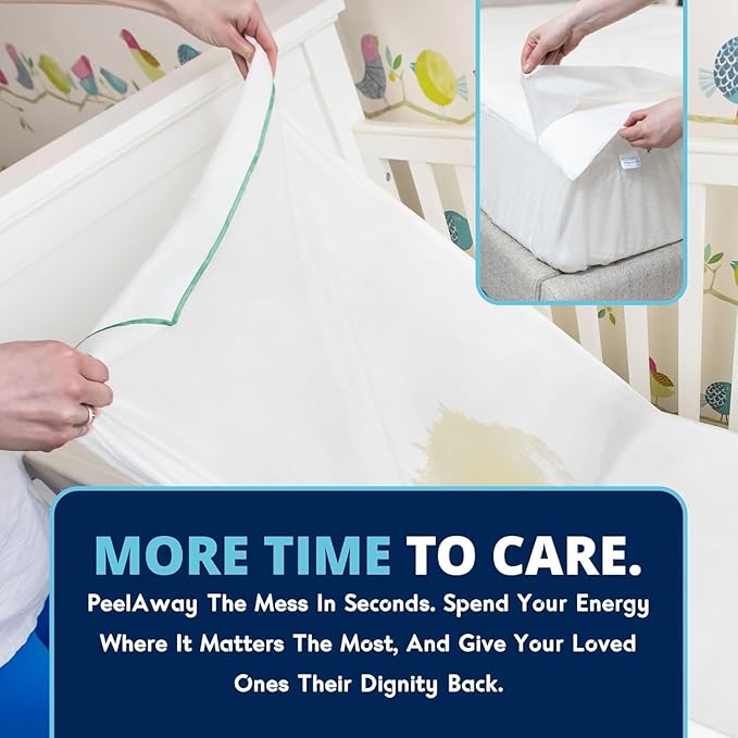 Peelaways Waterproof Disposable Bed Sheets – As Seen On Shark Tank | 3-Layer - Image 5