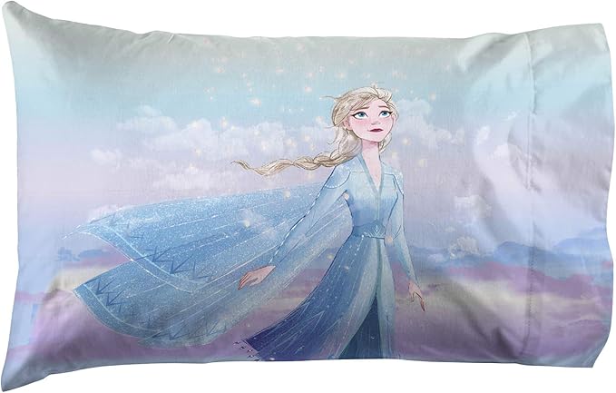 Jay Franco Disney Frozen Sisters 1 Single Reversible Pillowcase Features Elsa & by JayFranco