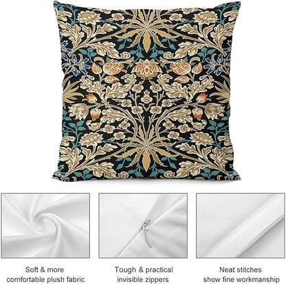 William Morris Floral Original Throw Pillow Covers Boho Chic Retro Floral Cozy - Image 8