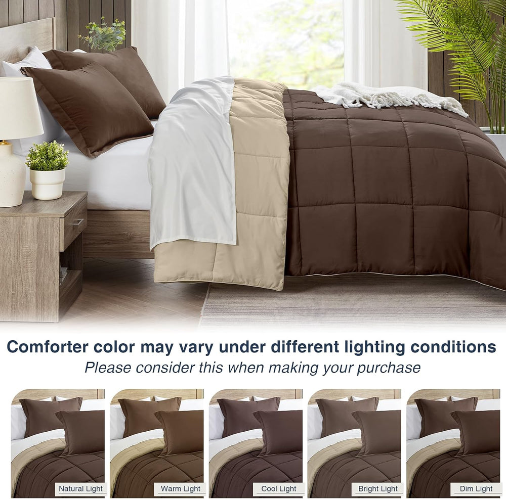 satisomnia Twin Size Comforter Set 2 Piece, Lightweight Bed Comforters