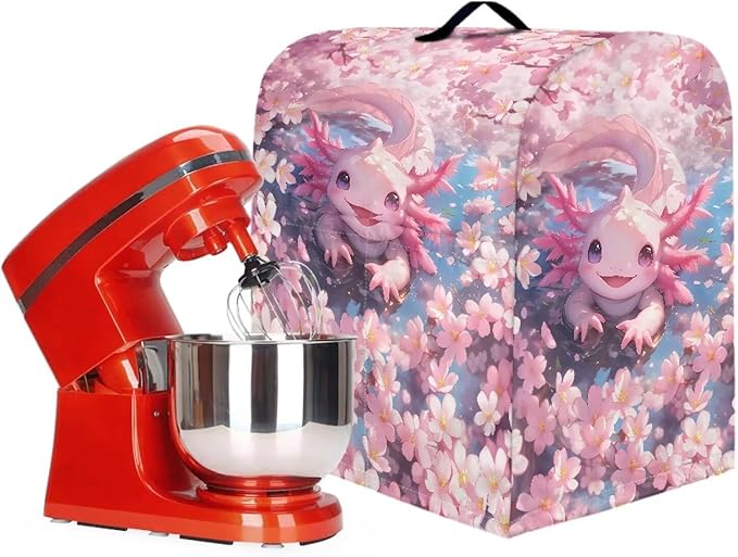 Axolotl Cherry Blossom Stand Mixer Covers Pink Kitchen Decoration Kitchen Aid - Image 3