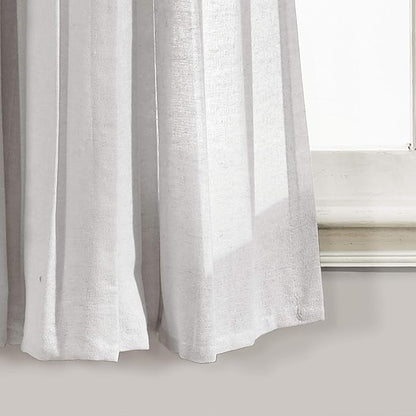 Lush Decor Linen Button Window Curtain Panel, 15.8" W x 24.8" L, Bedroom & - Image 4