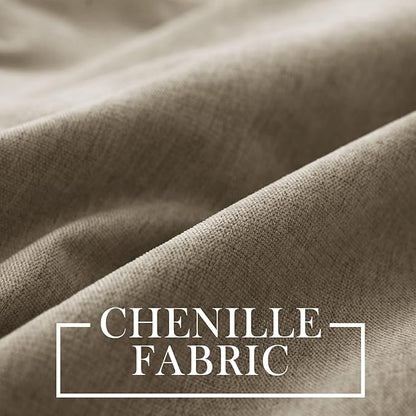 Macochico 120" Wx84 L 100% Blackout Chenille Curtains - Image 3