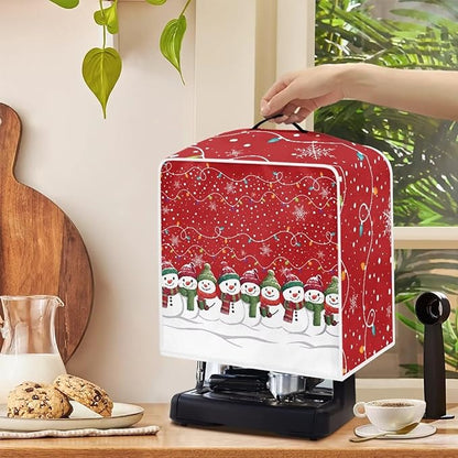Christmas Snowflake Coffee Maker Cover Dust Protection - Image 4