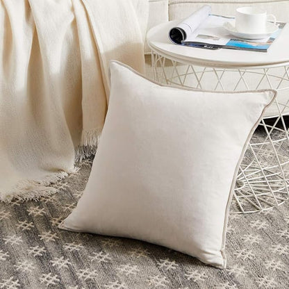 Fancy Homi 2 Packs Premium Faux Suede Decorative Throw Pillow Covers, Super - Image 2