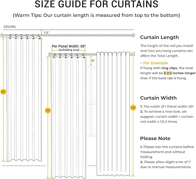 INOVADAY 100% Blackout Curtains - Image 4