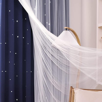 Kinryb Kids Star Cutout Curtains - Image 3