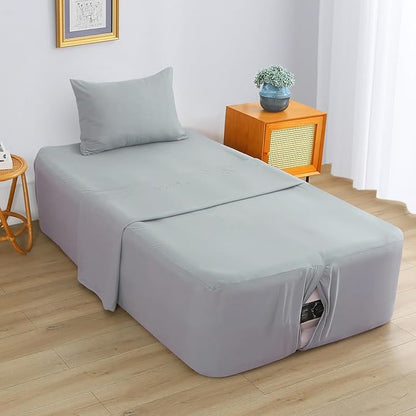 Air Mattress Sheet Set for 16-24 Inch Air Beds Twin Size, Deep Pocket Fitted by Antranfour