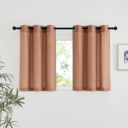 NICETOWN Linen 36 inch Curtains by NICETOWN