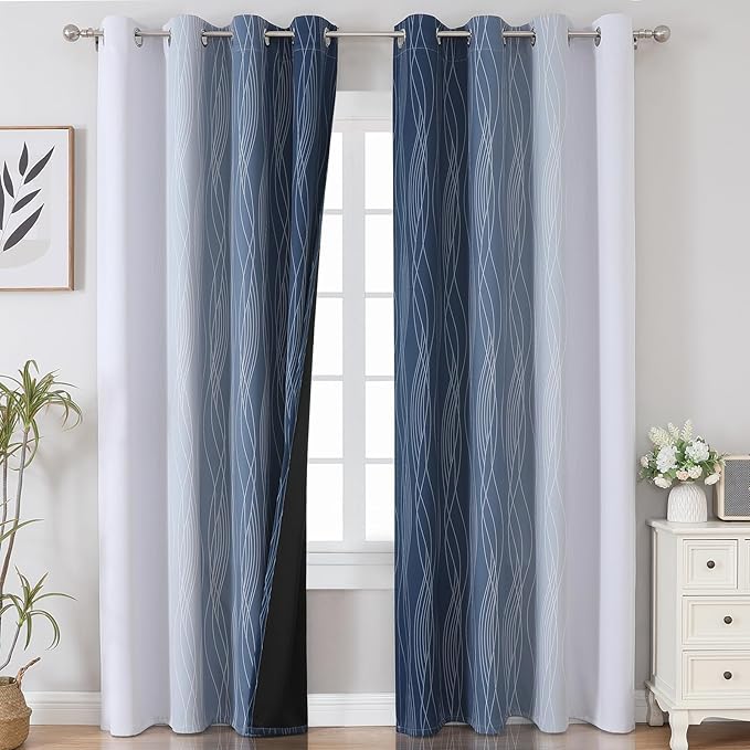Estelar Textiler Blackout Curtains 90 Inches Long 2 Panels, Light Blocking - Image 2