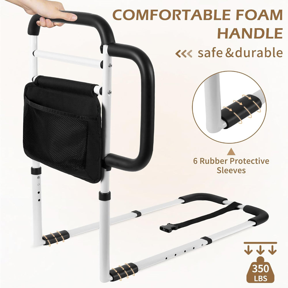 Bed Rails Grab Bar Bed Handrails for Elderly Adults Safety, Bed Cane for Seni...
