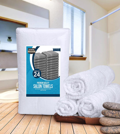 utopia towels salon towels, pack of 24, 16x27 showing dimensions